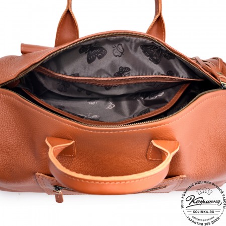 Женская кожаная сумка "Византия" (рыжая)